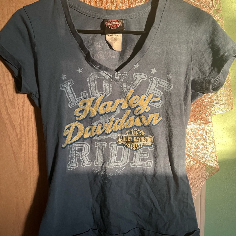 Harley-Davidson Blue Cotton Tee